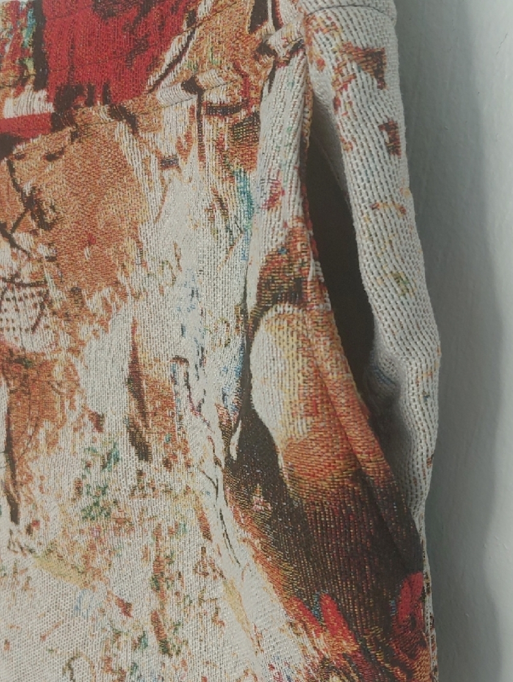 Abstract Print Men's Flat Front Shorts - Multicolor - Picture 3 of 8